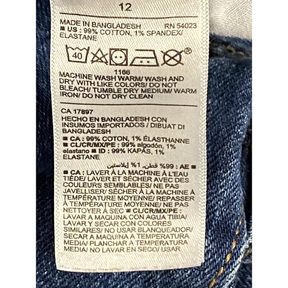 OLD NAVY WOMENS Size 12 O.G. STRAIGHT  32X25”High-Rise Jeans - Picture 6 of 16